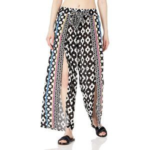 TRINA TURK $162 Onyx Split Leg Pants Coverup Swim
